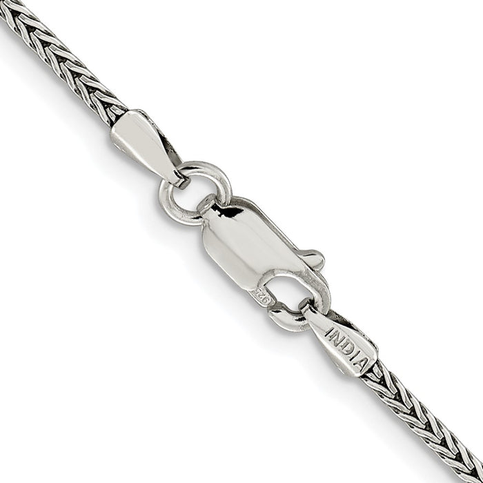 Exclusive 2mm Diamond-Cut Franco Chain in Sterling Silver | Stylish & Affordable-3