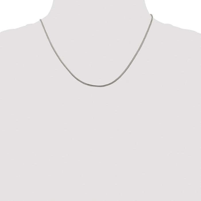 Exclusive 2mm Diamond-Cut Franco Chain in Sterling Silver | Stylish & Affordable-4