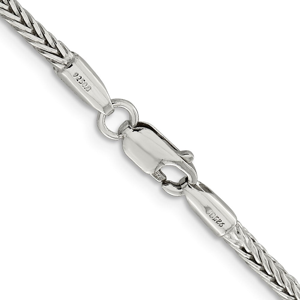 Buy 2.5mm Diamond-Cut Round Franco Chain in Sterling Silver - Stylish & Affordable!