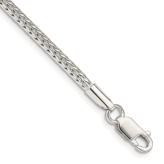 Buy 2.5mm Diamond-Cut Round Franco Chain in Sterling Silver - Stylish Value