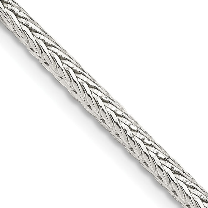 Buy Stylish 2.5mm Diamond-Cut Round Franco Chain in Sterling Silver - Affordable Value-1