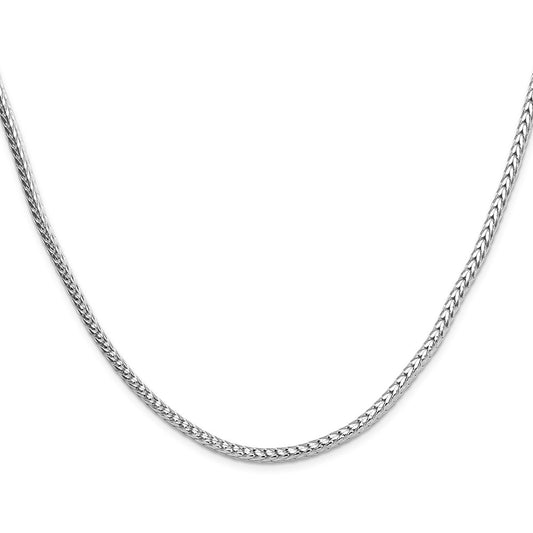 High-Quality 3.4mm Diamond-Cut Round Franco Chain in Sterling Silver - Affordable Luxury