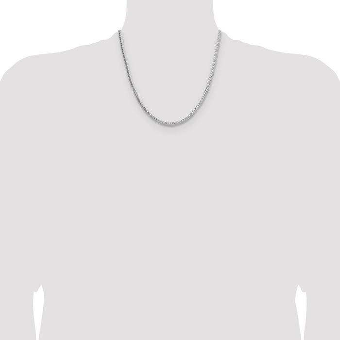 Exclusive 3.4mm Diamond-Cut Round Franco Chain in Sterling Silver - Stylish Value-4