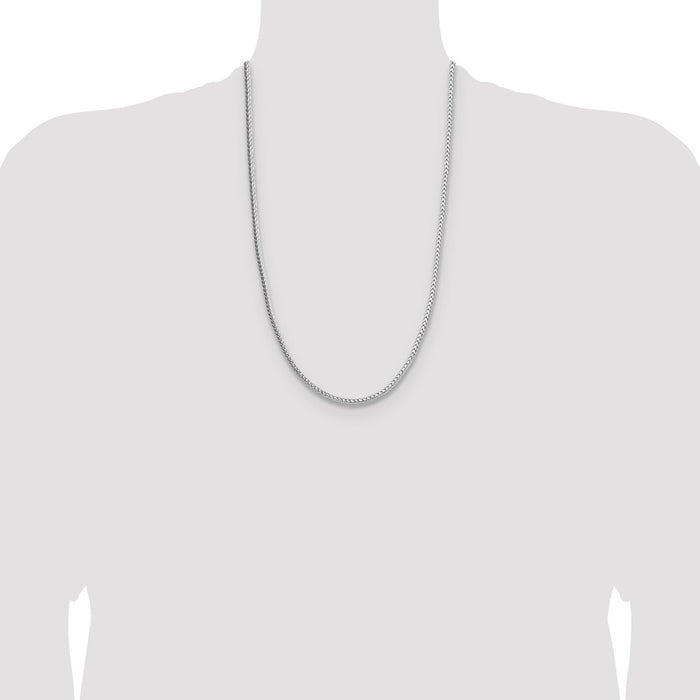 Buy Stylish 3.4mm Diamond-Cut Round Franco Chain in Sterling Silver - Luxury Value-4
