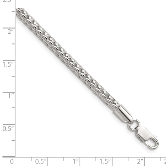 Buy Stylish 3.4mm Diamond-Cut Round Franco Chain in Sterling Silver