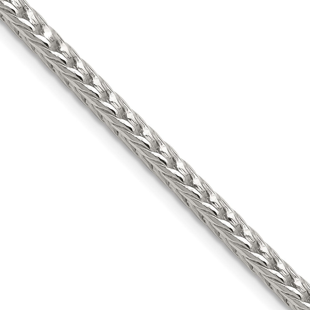 High-Quality 3.4mm Diamond-Cut Round Franco Chain in Sterling Silver - Affordable Luxury