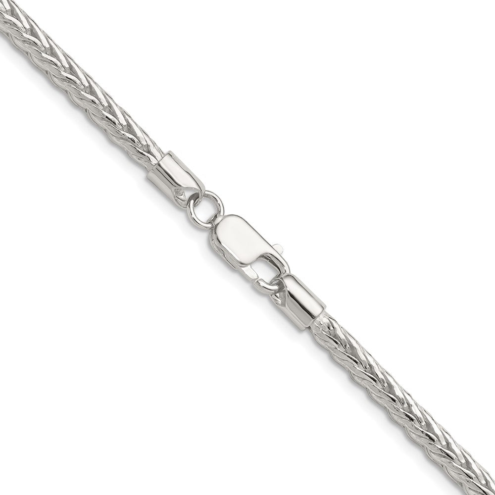Buy Stylish 3.8mm Diamond-Cut Round Franco Chain in Sterling Silver - Affordable Quality