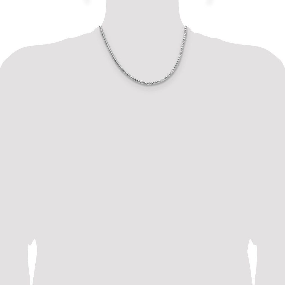 Buy Stylish 3.8mm Diamond-Cut Round Franco Chain in Sterling Silver - Affordable Quality