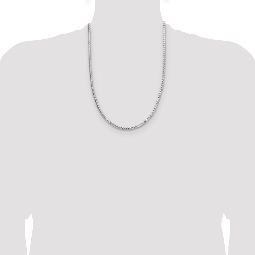 Buy Stylish 3.8mm Rhodium-Plated Sterling Silver Franco Chain | Luxury Value