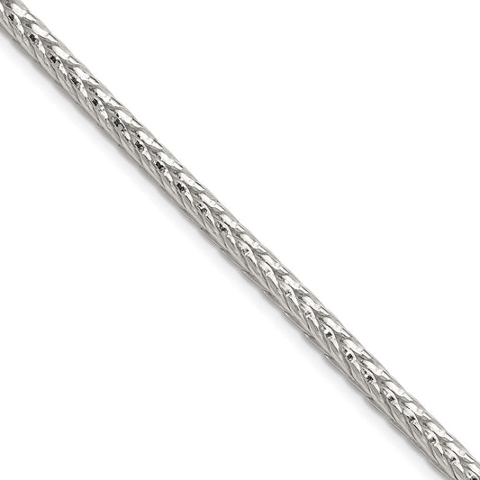 Buy Stylish 3.8mm Diamond-Cut Round Franco Chain in Sterling Silver - Affordable Quality