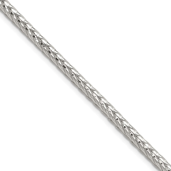 3.8mm Diamond-Cut Round Franco Chain in Sterling Silver - Style GR1-1032994