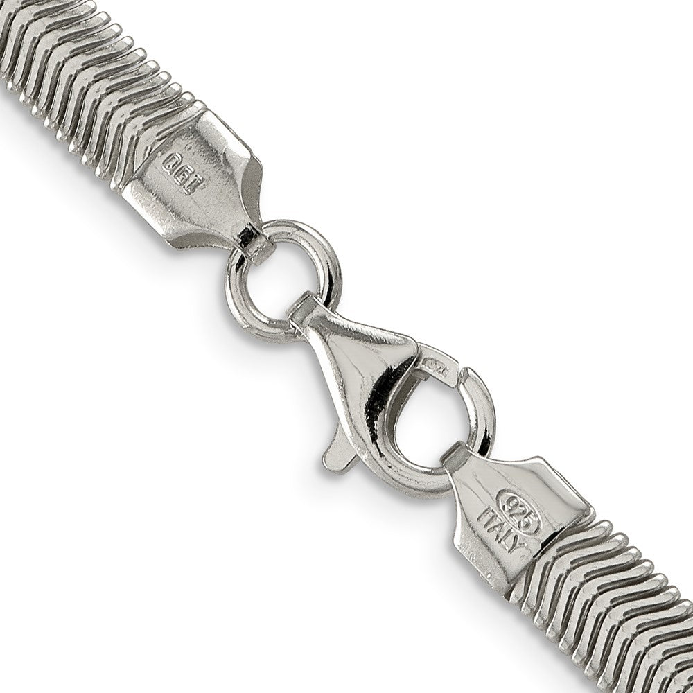 Buy Stylish 6.25mm Sterling Silver Flat Oval Snake Chain Necklace