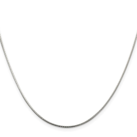 Buy Stylish 1.25mm Diamond-Cut Snake Chain in Sterling Silver - Affordable Elegance