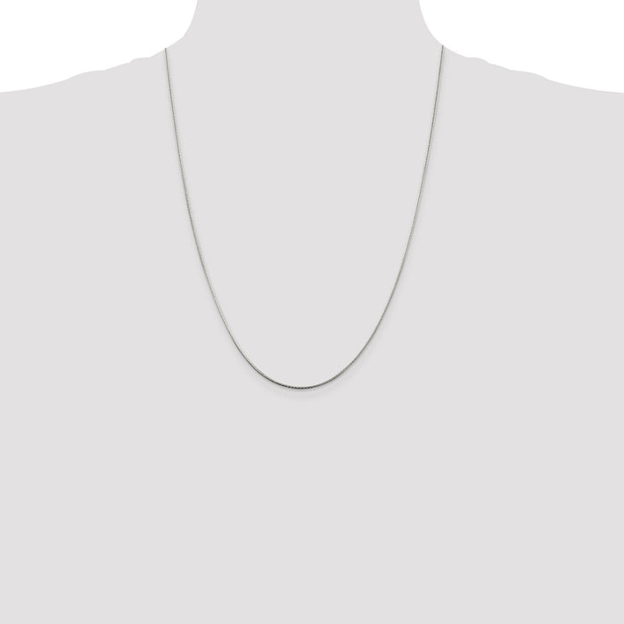 Buy Stylish 1.25mm Diamond-Cut Sterling Silver Snake Chain - Affordable Elegance-4