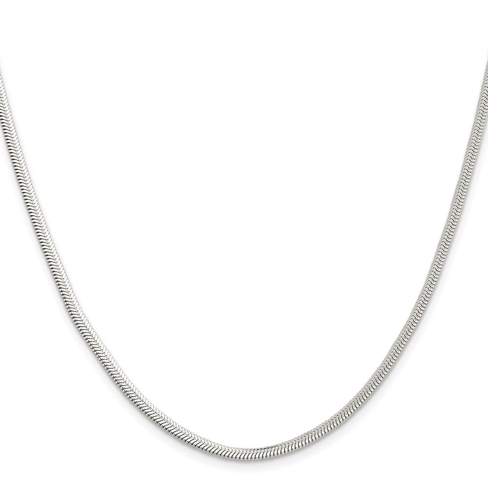 Buy Stylish 3.3mm Flat Oval Snake Chain in Sterling Silver | Affordable Luxury