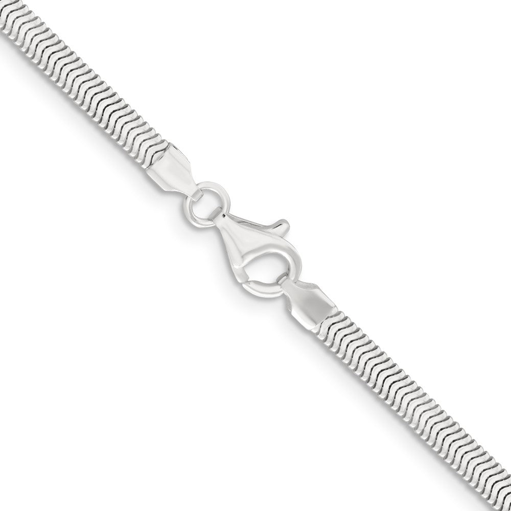 Buy Stylish 3.3mm Flat Oval Snake Chain in High-Quality Sterling Silver