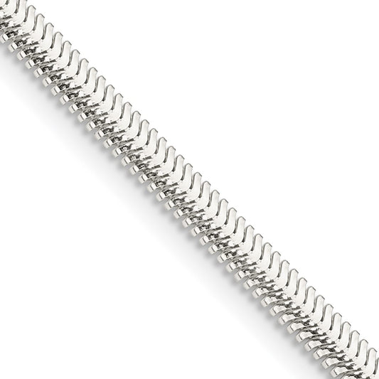 Buy Stylish 3.3mm Flat Oval Snake Chain in High-Quality Sterling Silver