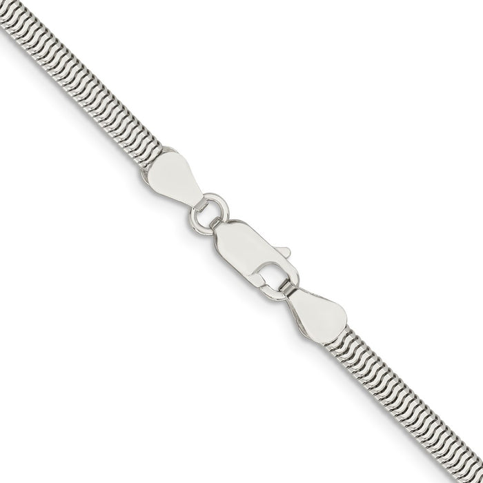 Exclusive 3.5mm Six-Sided Oval Snake Chain in Sterling Silver | Stylish Value-3