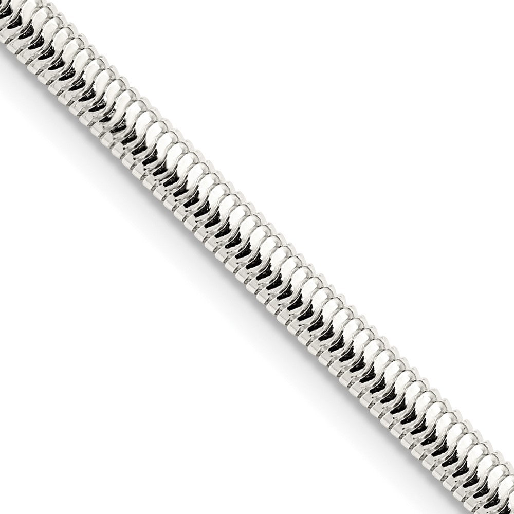 Exclusive 3.5mm Six-Sided Oval Snake Chain in Sterling Silver | Stylish Value