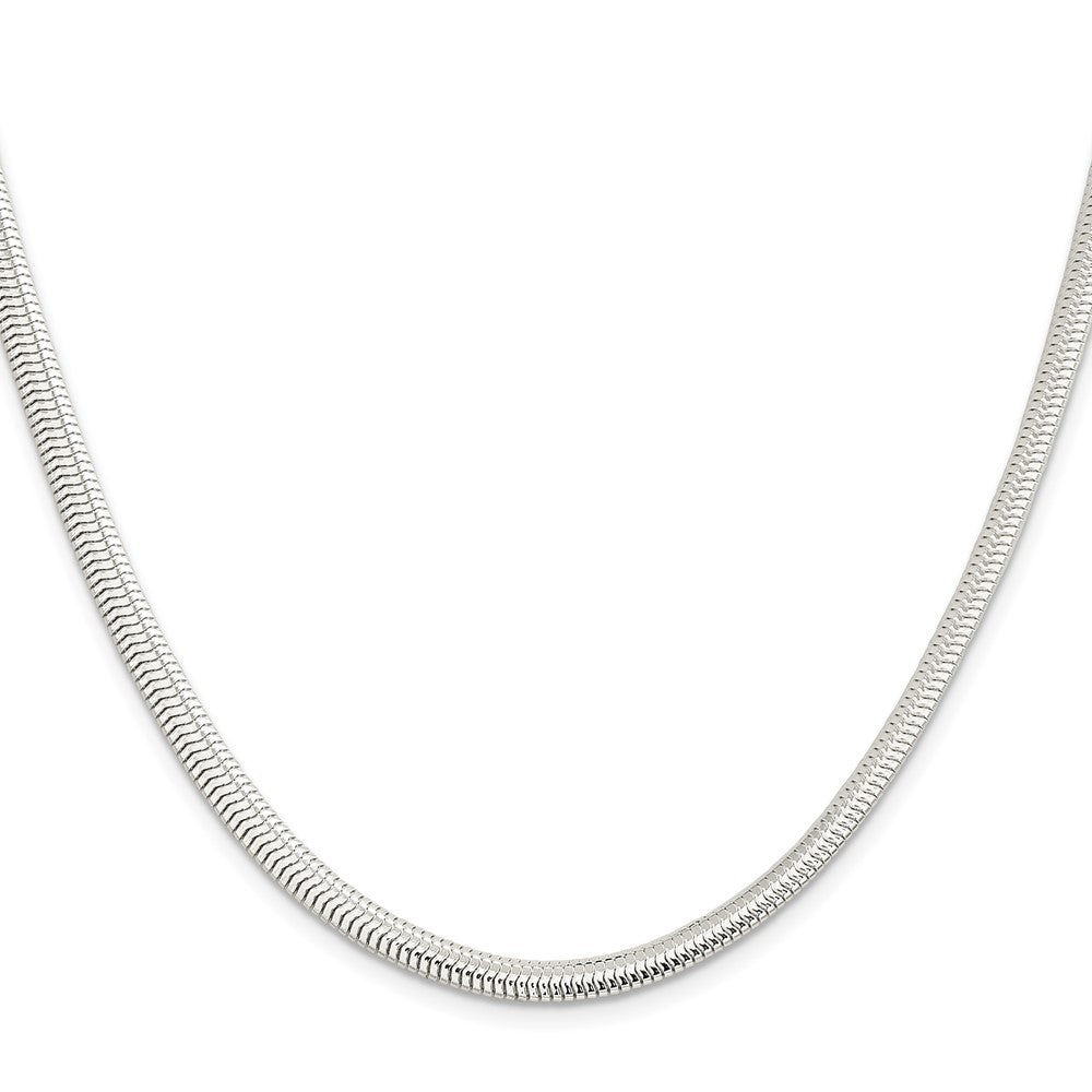 Exclusive Sterling Silver 5mm Six-Sided Oval Snake Chain | Stylish Value