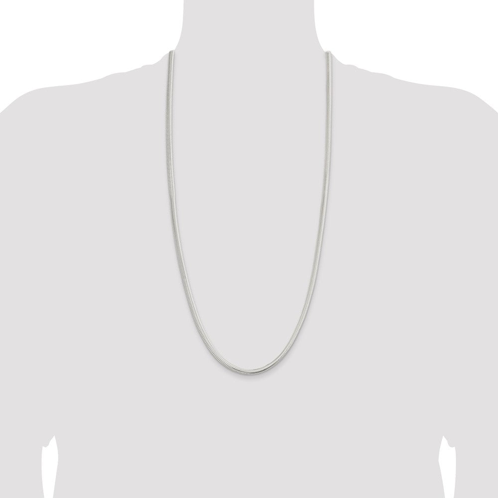 Exclusive Sterling Silver 5mm Six-Sided Oval Snake Chain | Stylish Value