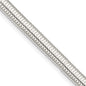 High-Quality 5mm Six-Sided Oval Snake Chain in Sterling Silver - Stylish Value!-2