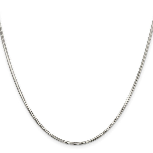 Buy 2mm Diamond-Cut Snake Chain in Sterling Silver | Stylish & Affordable