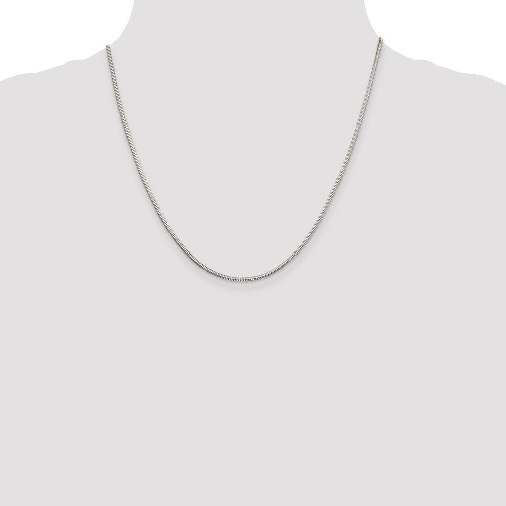 Buy 2mm Diamond-Cut Snake Chain in Sterling Silver | Stylish & Affordable