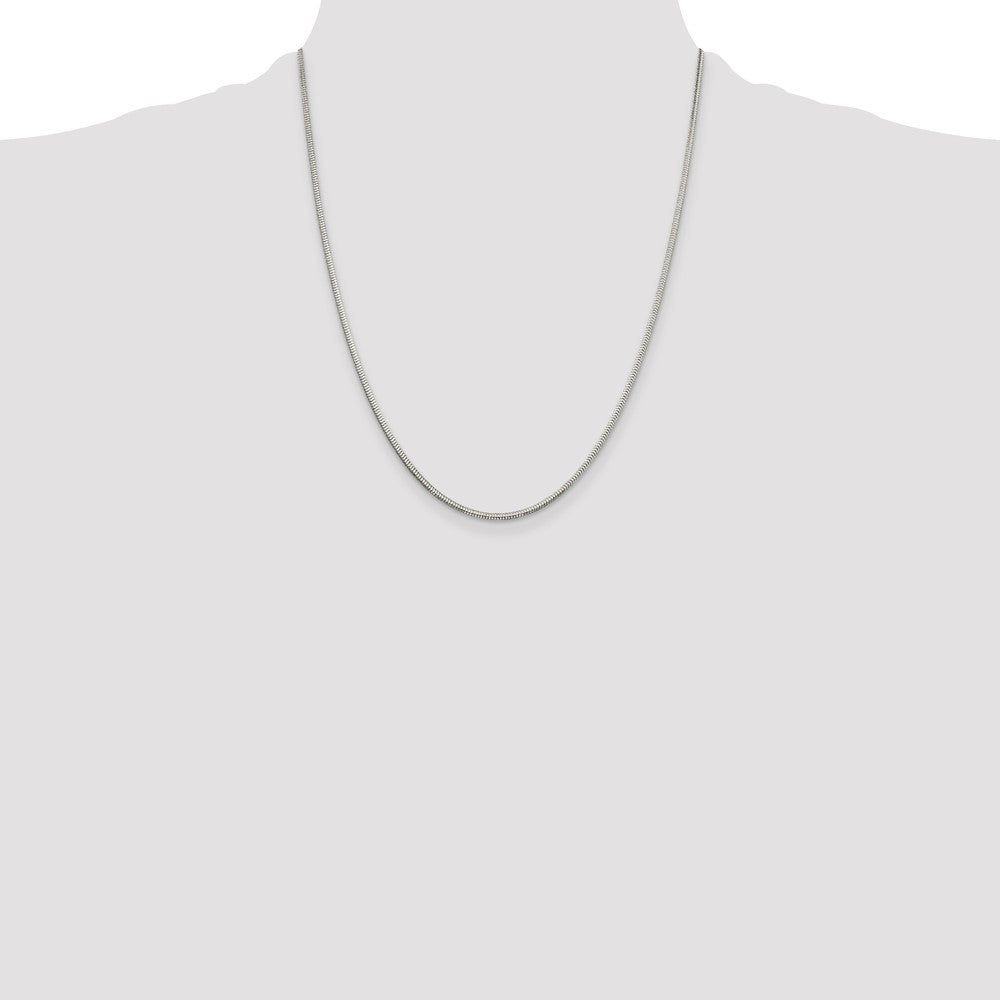 Buy 2mm Diamond-Cut Snake Chain in Sterling Silver - Stylish & Affordable Value!
