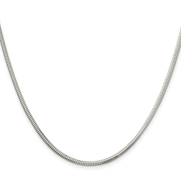 2.5mm Diamond-Cut Snake Chain in Sterling Silver