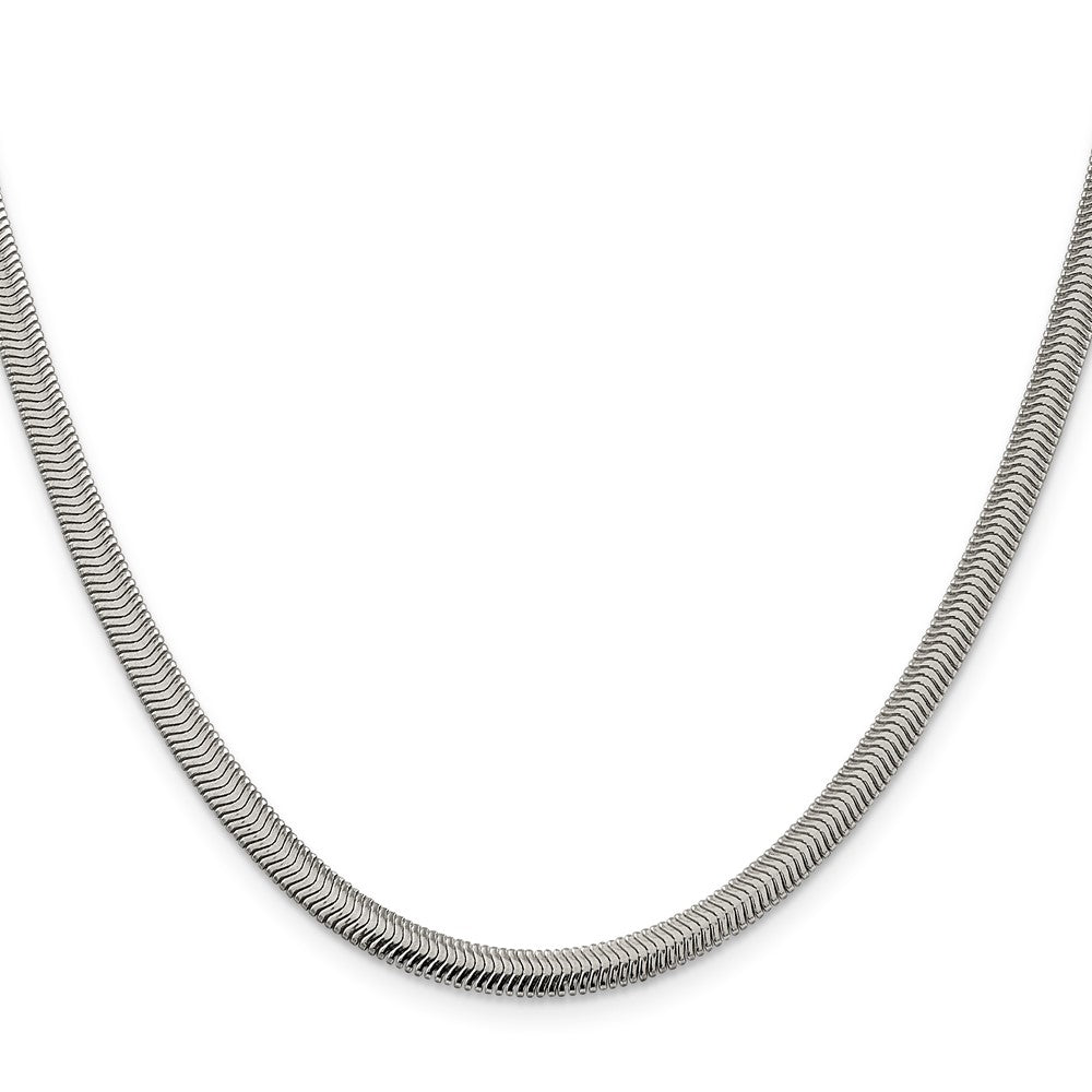 Buy Exclusive 4.2mm Sterling Silver Flat Oval Snake Chain Necklace | Stylish Value
