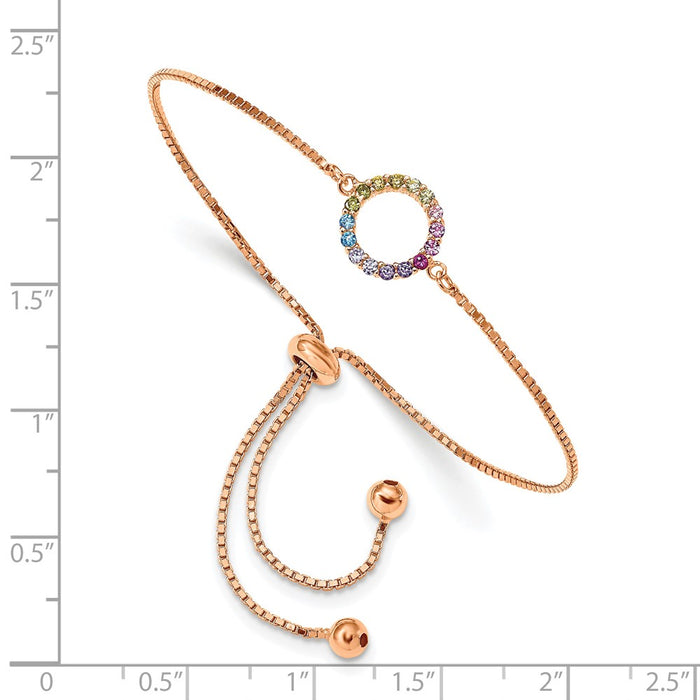 Buy Stylish Prizma Adjustable Bolo Bracelet | 14K Gold-Plated & CZ Design-3