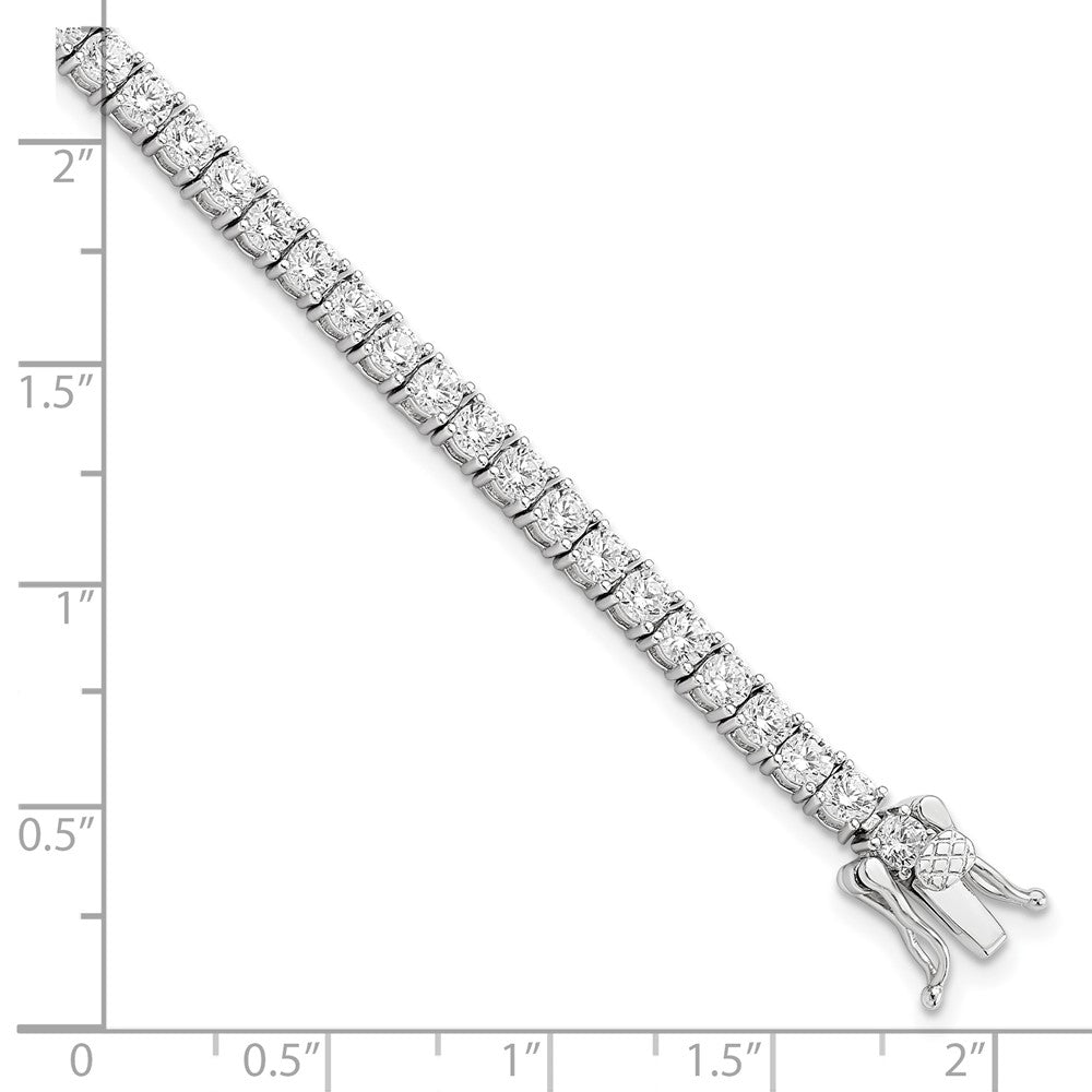 Buy Stylish Rhodium-Plated CZ Tennis Bracelet in Sterling Silver - Affordable Elegance