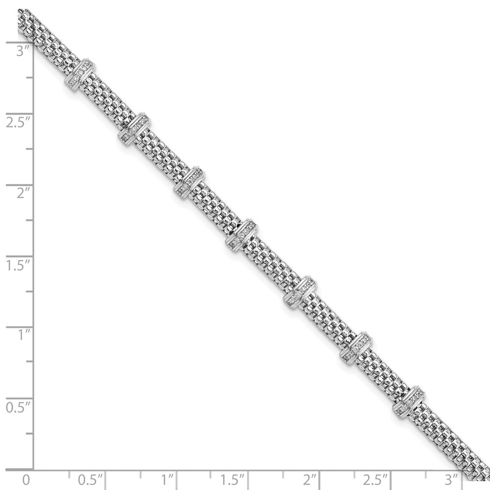 Shop Stylish Rhodium-Plated CZ Bracelet in Sterling Silver | Affordable Luxury