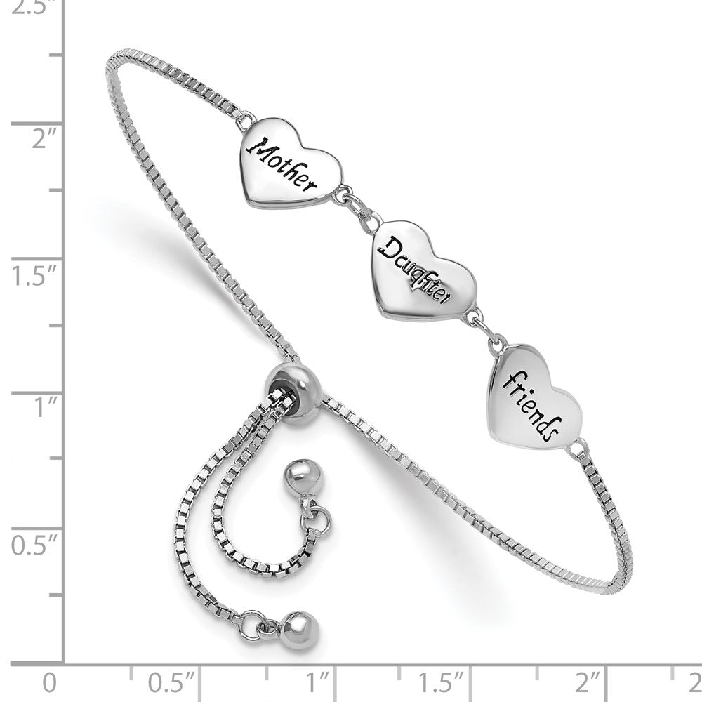 Shop Stylish Sterling Silver Rhodium-Plated Enamel Bracelet - Perfect Gift!