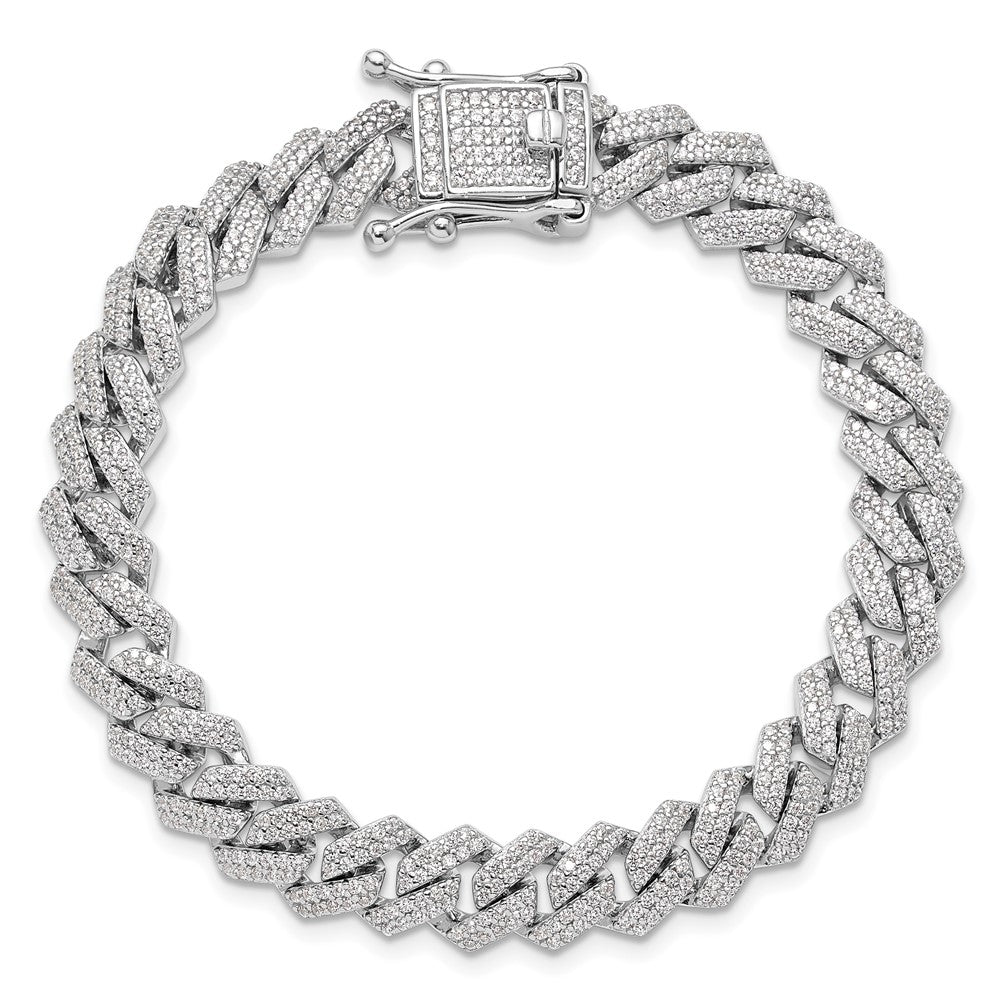 Buy Stylish Rhodium-Plated Sterling Silver Micro Pav CZ Bracelet - 7.5"