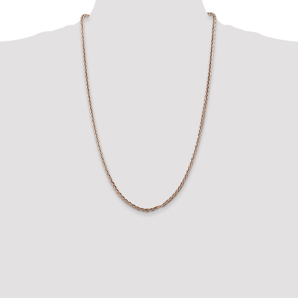 High-Quality Antiqued Sterling Silver 3.25mm Solid Square Spiga Chain - Stylish Value
