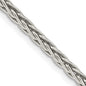 High-Quality Antiqued Sterling Silver 3.25mm Solid Square Spiga Chain - Stylish Value-4