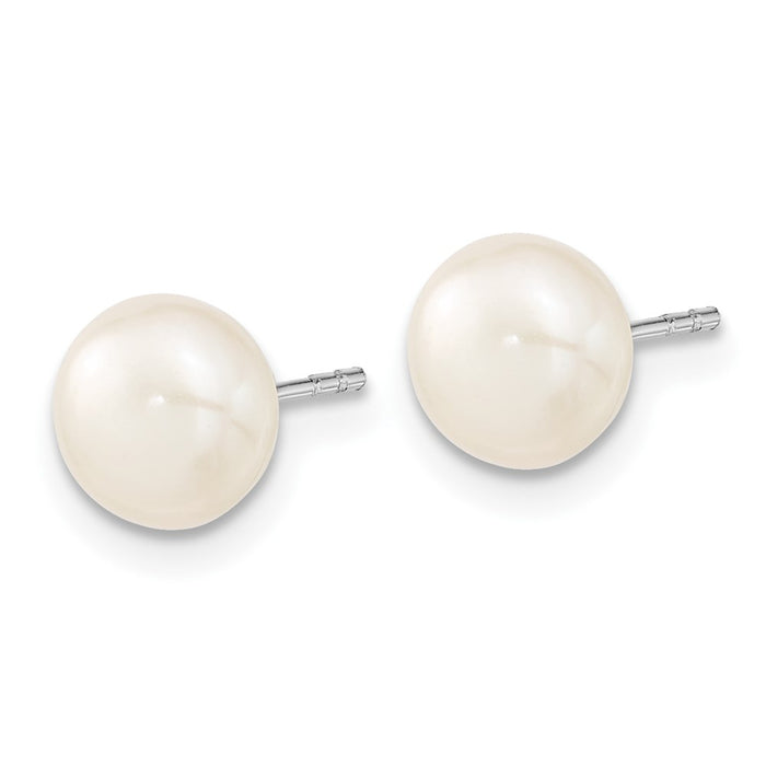Buy Exclusive 17-Inch Sterling Silver Necklace & Earrings Set with 7-8mm Pearls-3