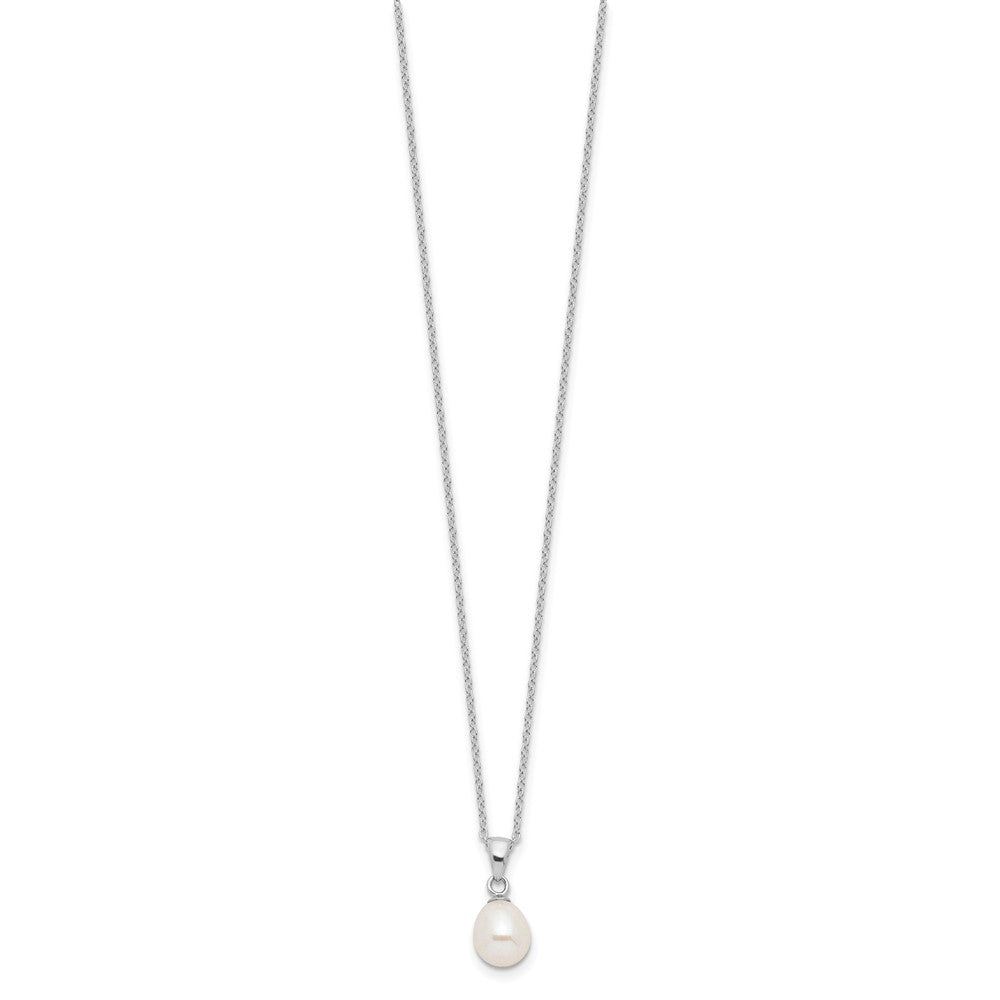 Buy Exclusive 17-Inch Sterling Silver Necklace & Earrings Set with 7-8mm Pearls