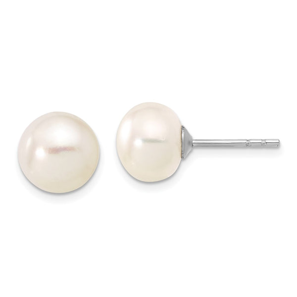 Sterling Silver Pearl Jewelry Set: 18" Necklace, Bracelet Earrings