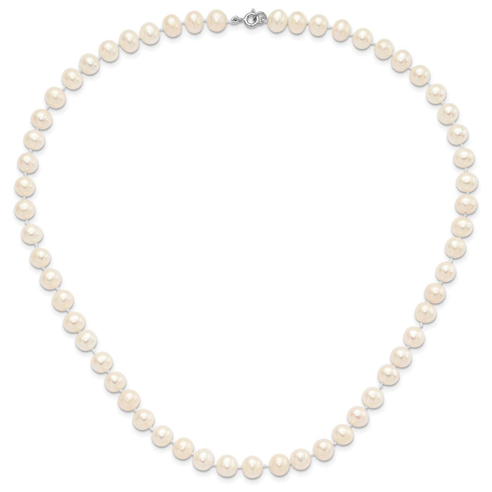 Buy Exclusive Sterling Silver Pearl Jewelry Set: 18" Necklace, Bracelet & Earrings-6