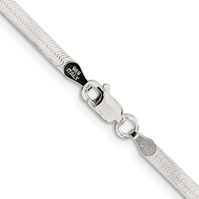 Buy 3mm Sterling Silver Magic Herringbone Chain - Stylish & Affordable Design-3