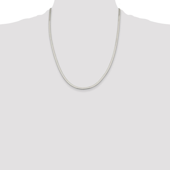 Buy 3mm Sterling Silver Magic Herringbone Chain - Stylish & Affordable Design-4