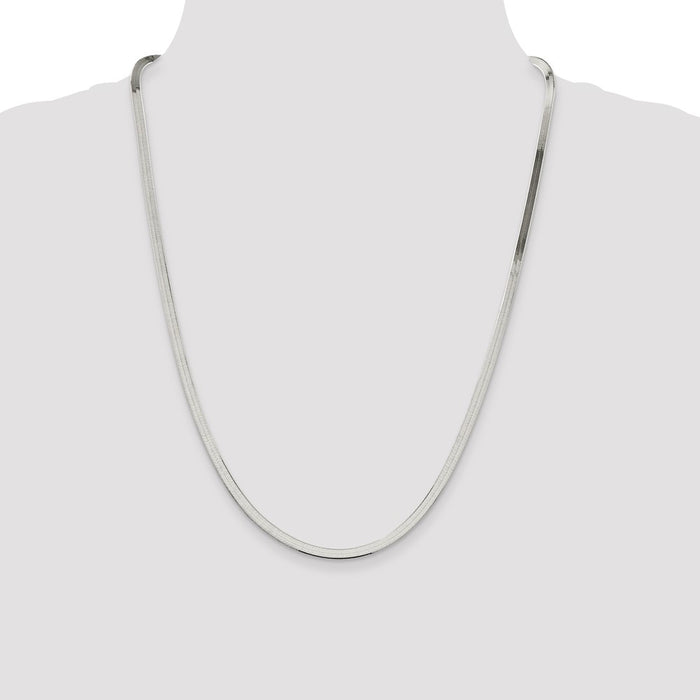 High-Quality 3.5mm Sterling Silver Magic Herringbone Chain - Stylish Value!-4