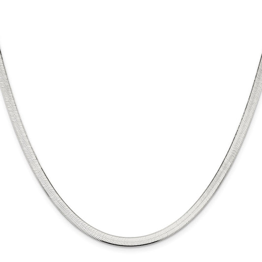Buy Stylish 4.5mm Sterling Silver Enchanted Herringbone Necklace Today!