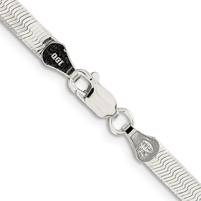 Buy 4.5mm Sterling Silver Enchanted Herringbone Chain - Stylish & Affordable!-3