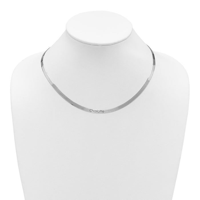 Buy Stylish 4.5mm Sterling Silver Magic Herringbone Chain - Affordable Luxury!-4