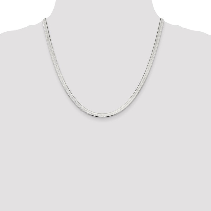 Order Stylish 4.5mm Sterling Silver Magic Herringbone Chain - Affordable Value-4
