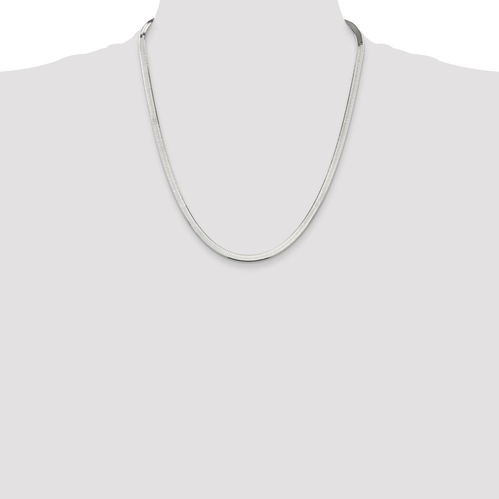 Buy 4.5mm Sterling Silver Enchanted Herringbone Chain - Stylish & Affordable!